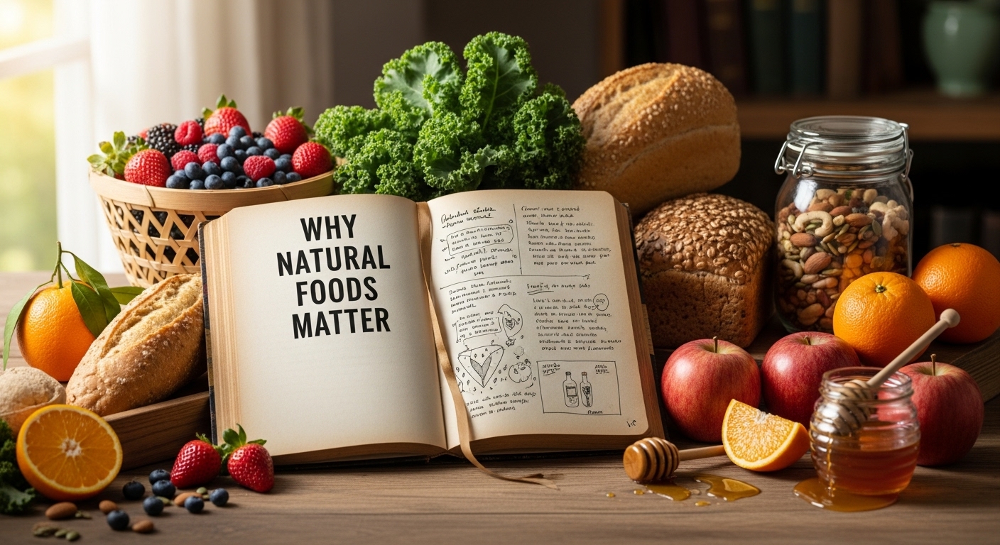 Whole foods like fruits, vegetables, and grains