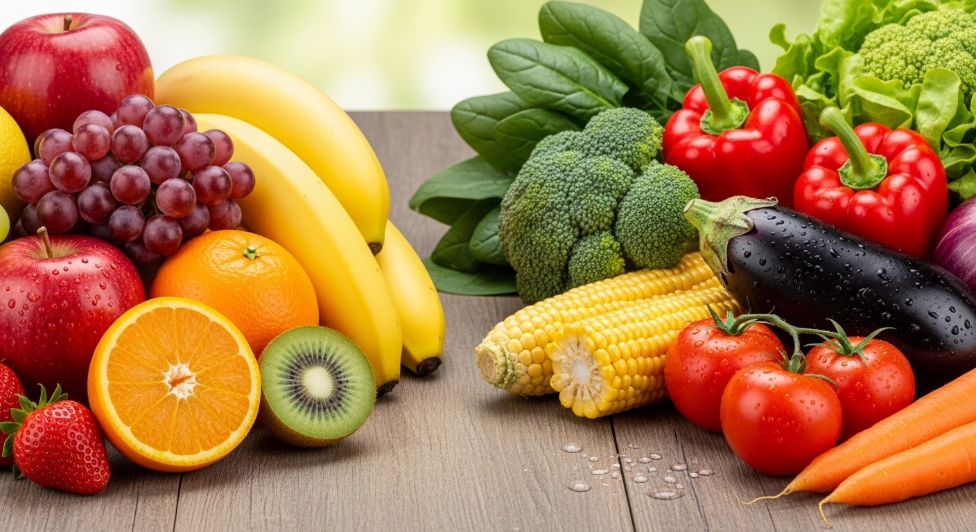 Whole foods like fruits, vegetables, and grains