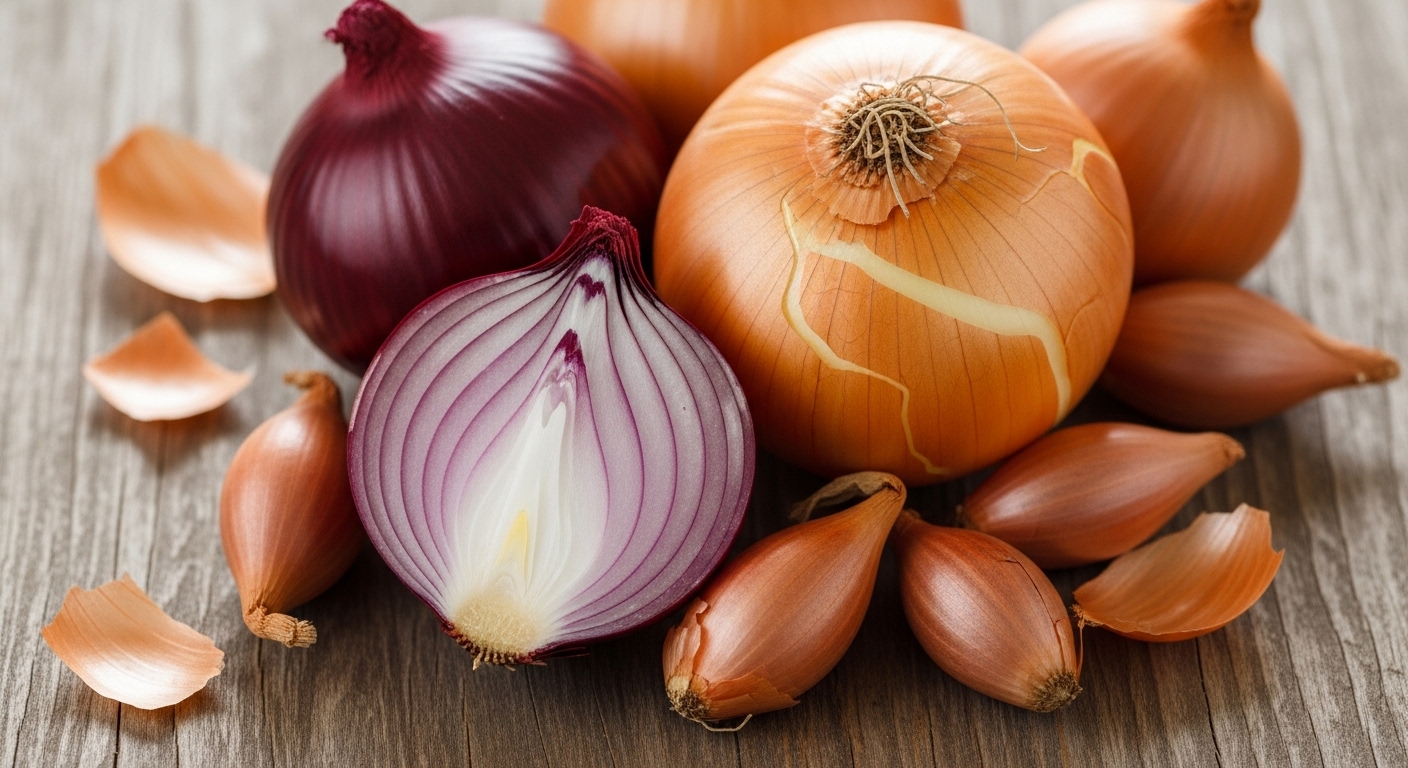 Raw onions rich in antioxidants and anti-inflammatory compounds