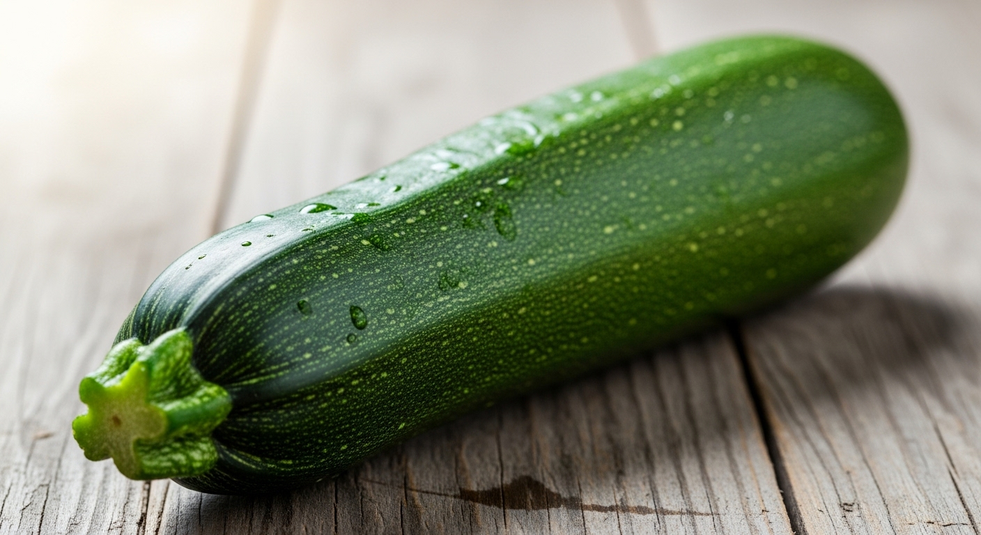 Fresh zucchini, low calorie and rich in vitamin C and potassium
