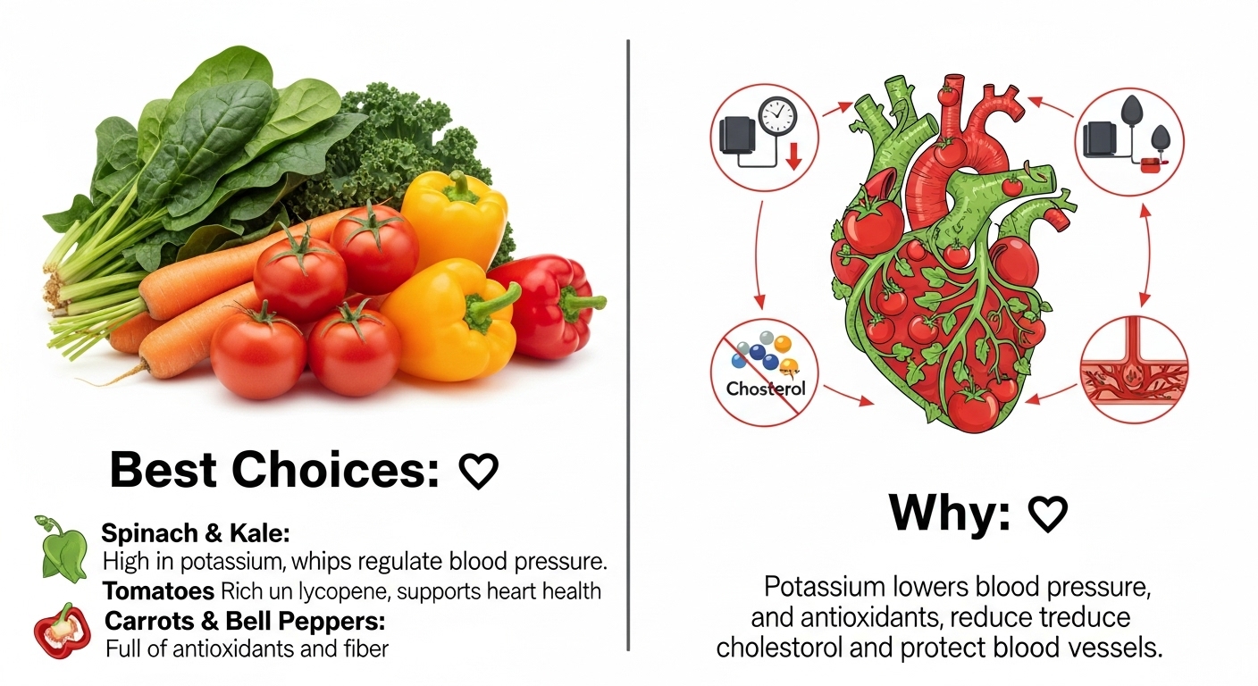 Tomatoes and spinach for heart health