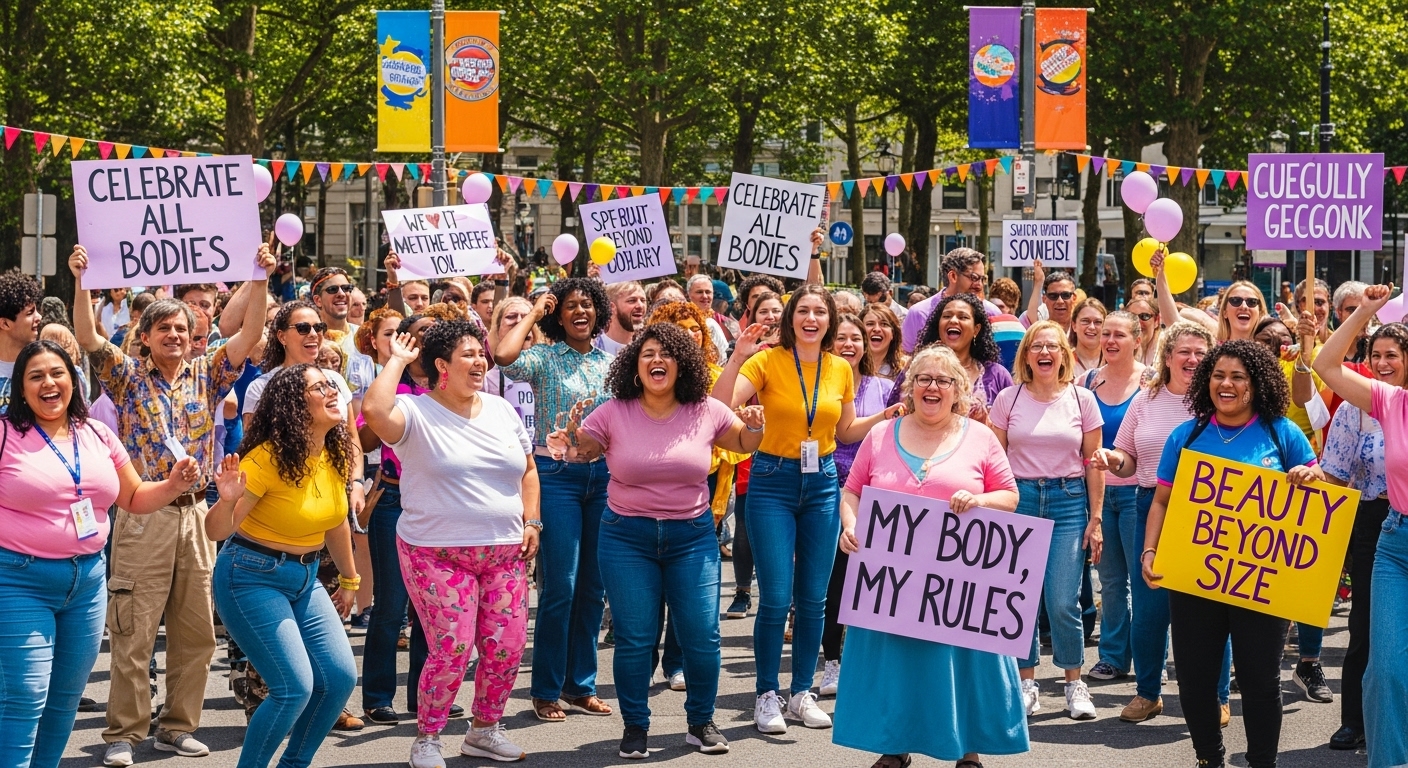 Confident person embracing their body