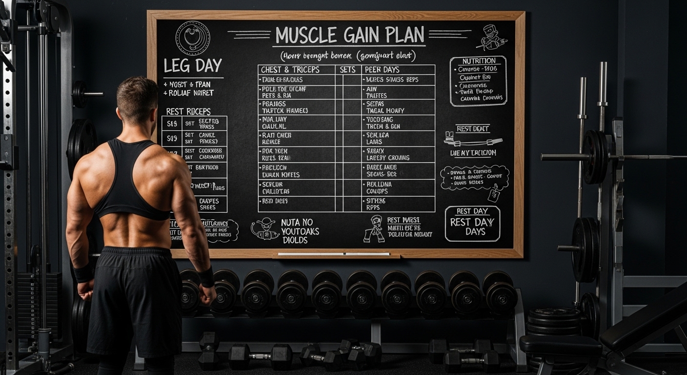 Muscle gain nutrition and training