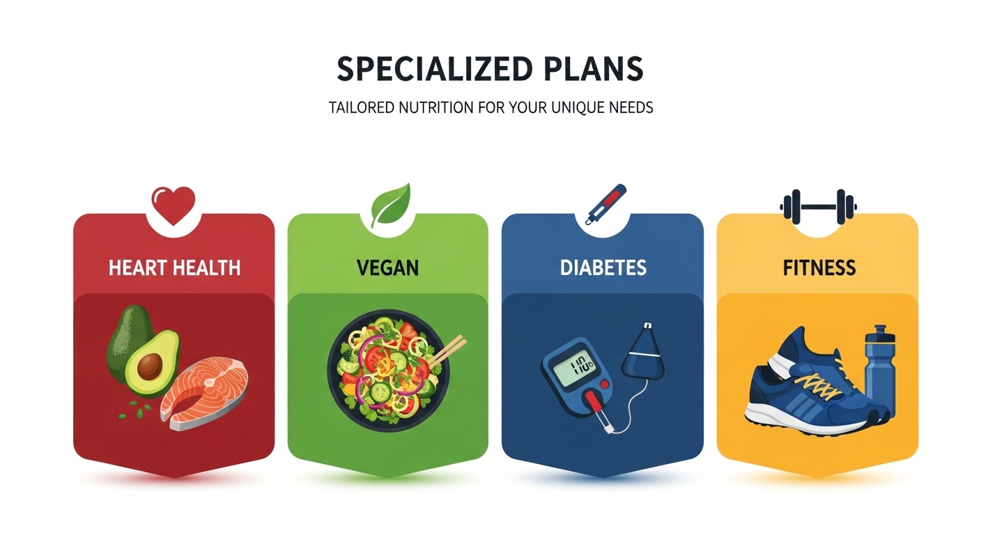 Specialized nutrition plans for health conditions