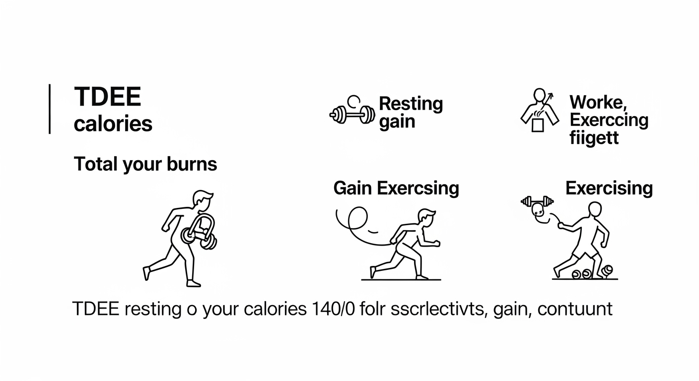Total Daily Energy Expenditure concept