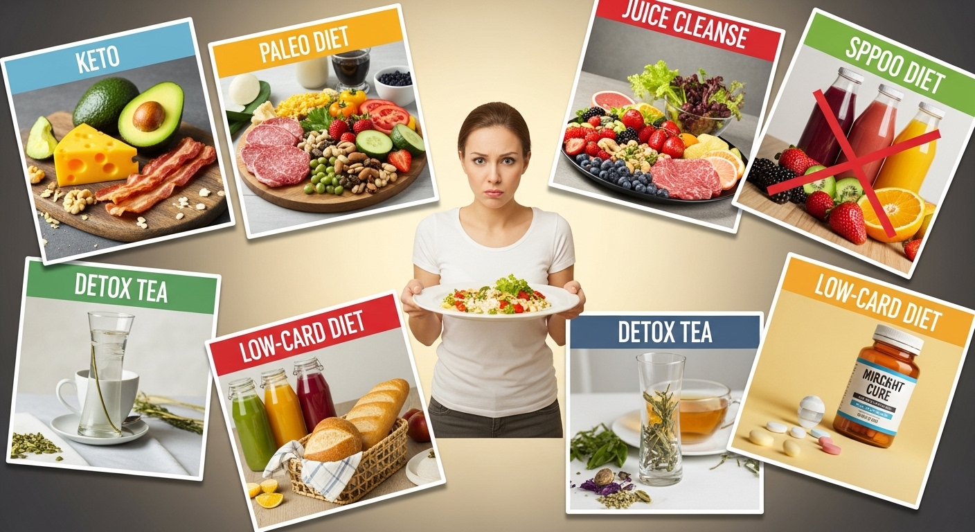 Healthy food and nutrition concept
