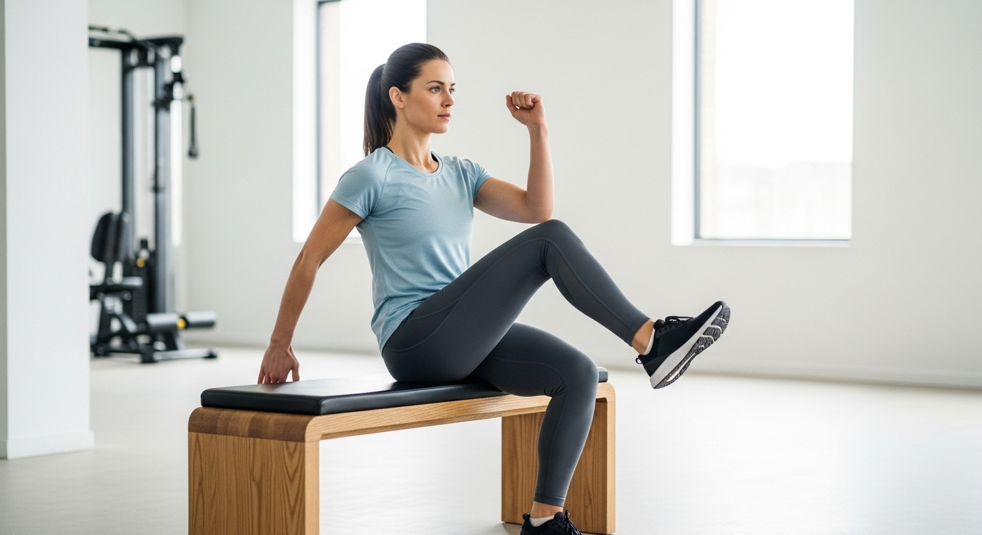 Seated marches exercise